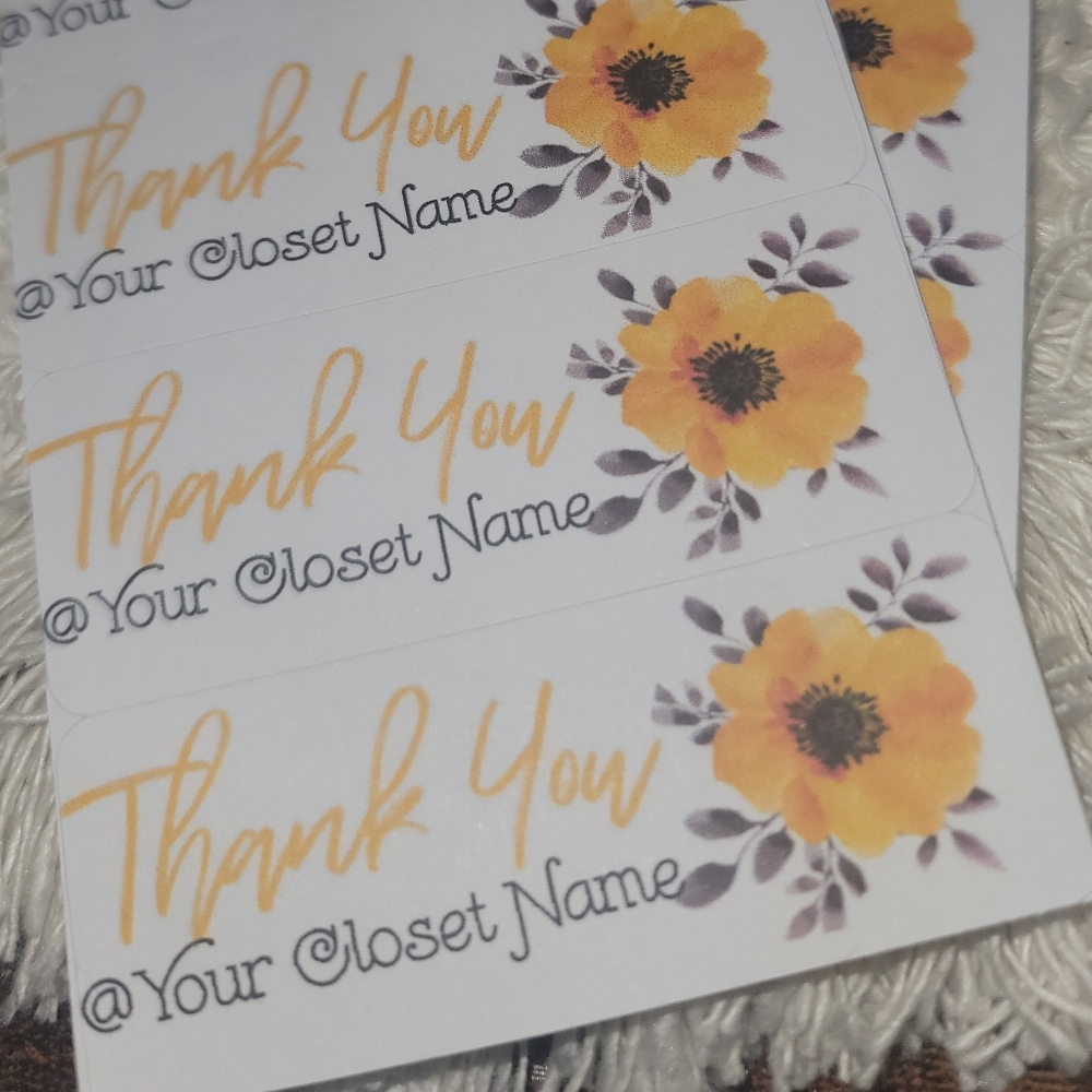 Thank you stickers(add to any polymailer set …🤍 - Picture 4 of 4